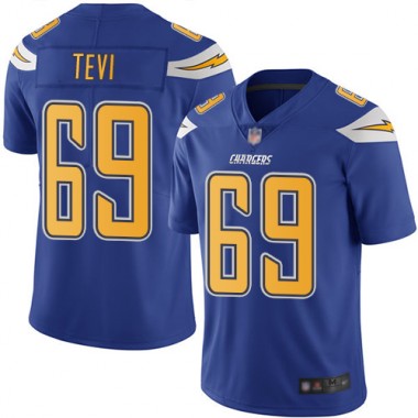 Los Angeles Chargers NFL Football Sam Tevi Electric Blue Jersey Youth Limited 69 Rush Vapor Untouchable